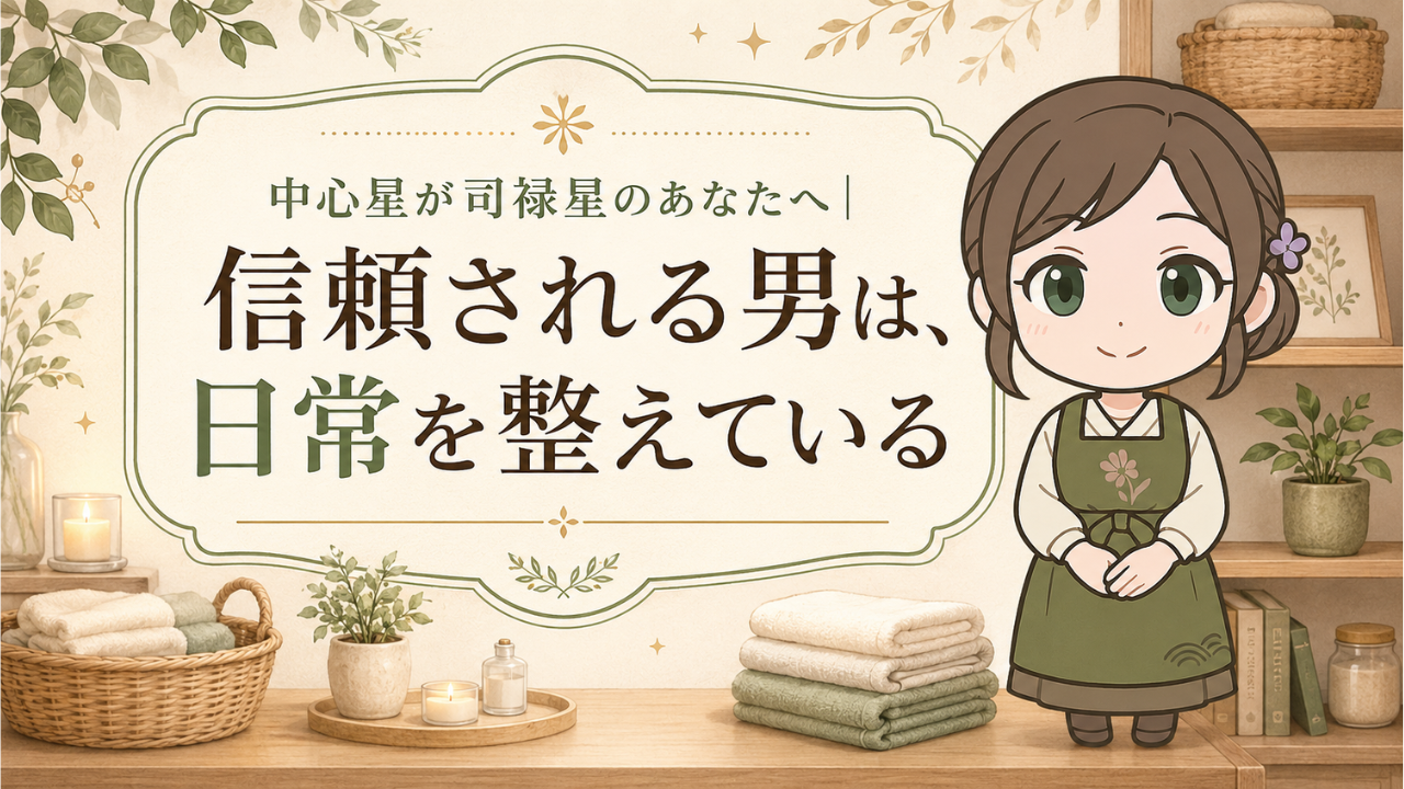 司禄星 日常整うが大切