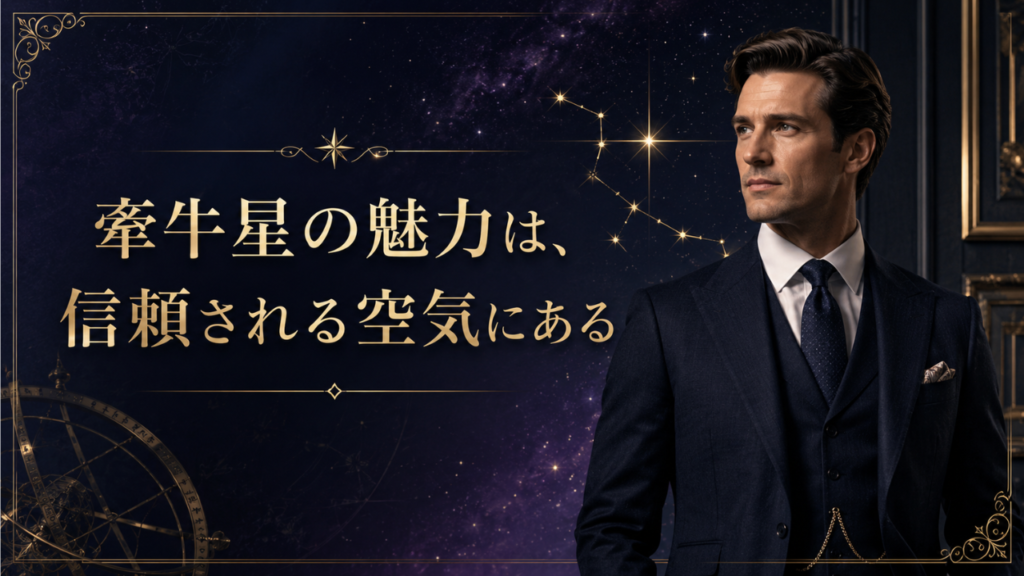 牽牛星が導く男の品格磨き