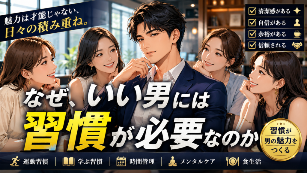 なぜ、いい男には習慣が必要なのか