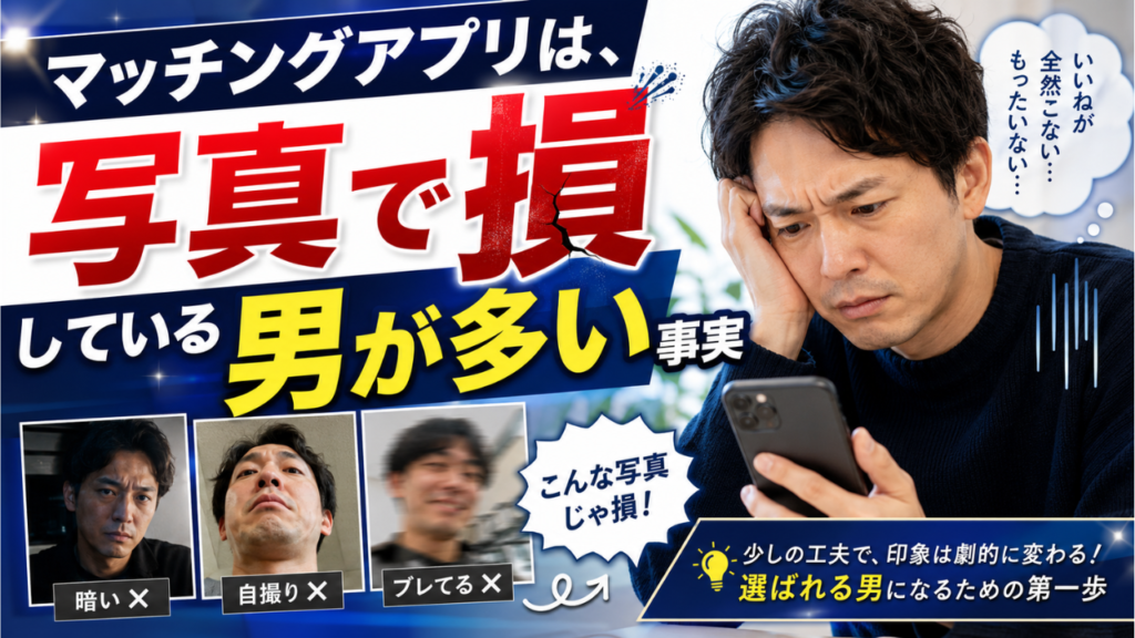 写真で損している男が多い事実