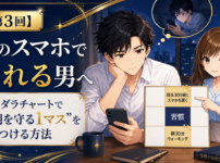 夜のスマホで崩れる男へ