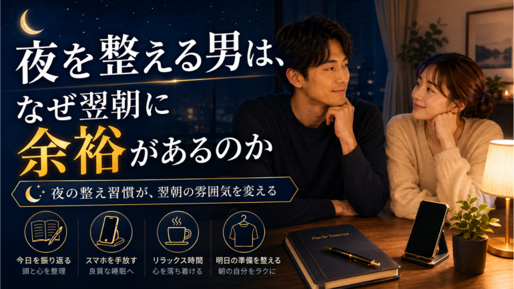 夜を整える男は、なぜ翌朝に余裕があるのか