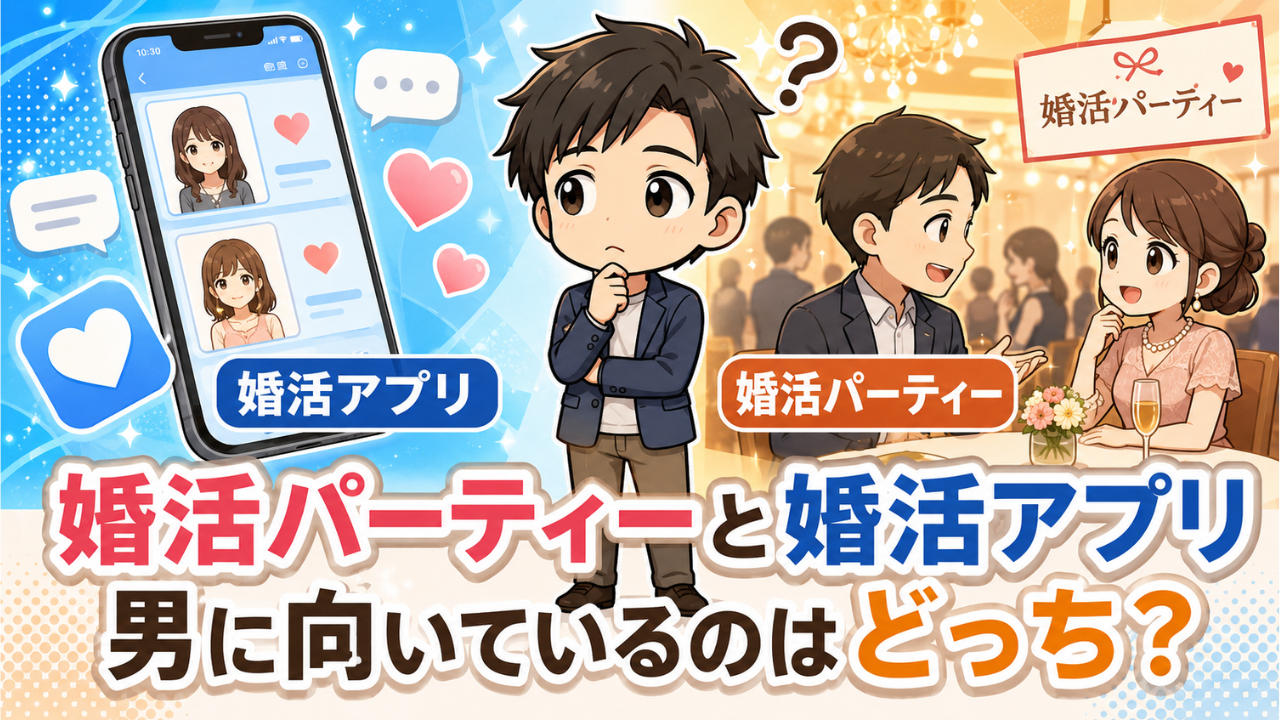 婚活アプリvs婚活パーティー