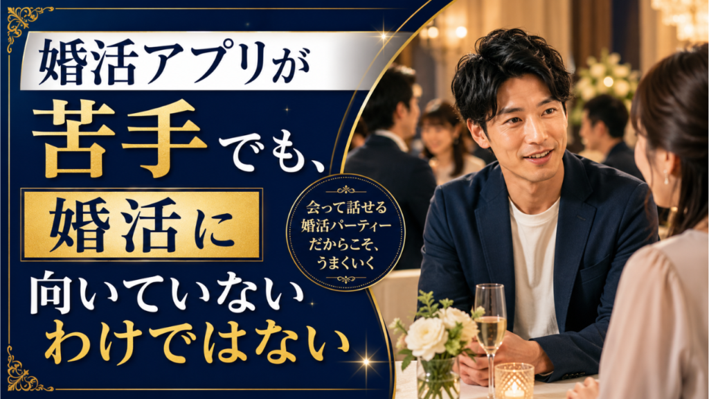 婚活アプリが苦手でも、婚活に向いていないわけではない