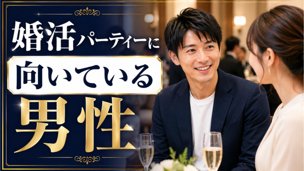 婚活パーティーに向いている男性