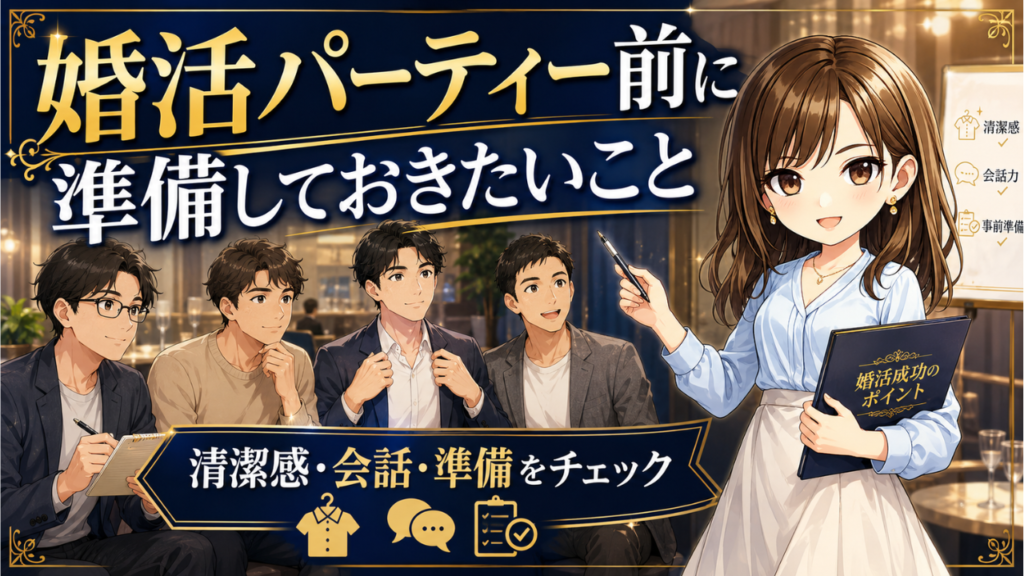 婚活パーティー前に準備しておきたいこと