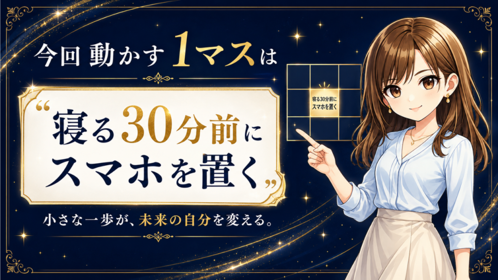 寝る30分前にスマホを置く