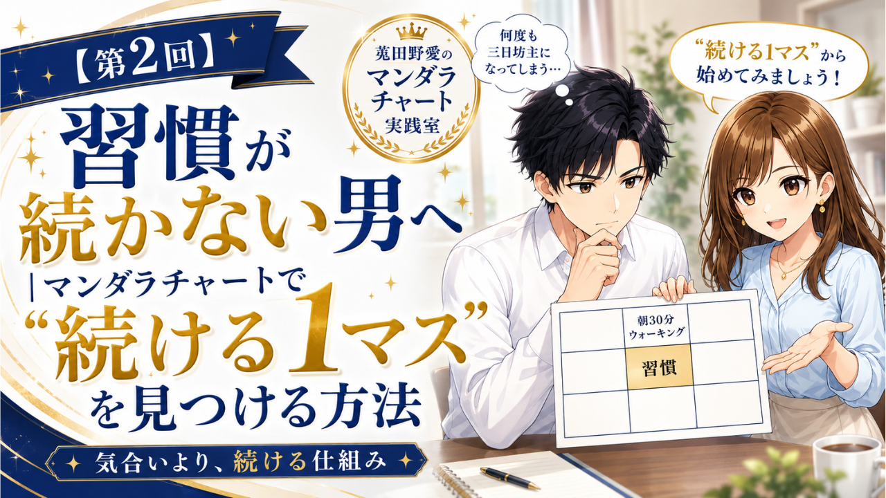 習慣が続かない男へ