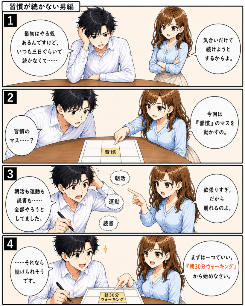 習慣が続かない男編