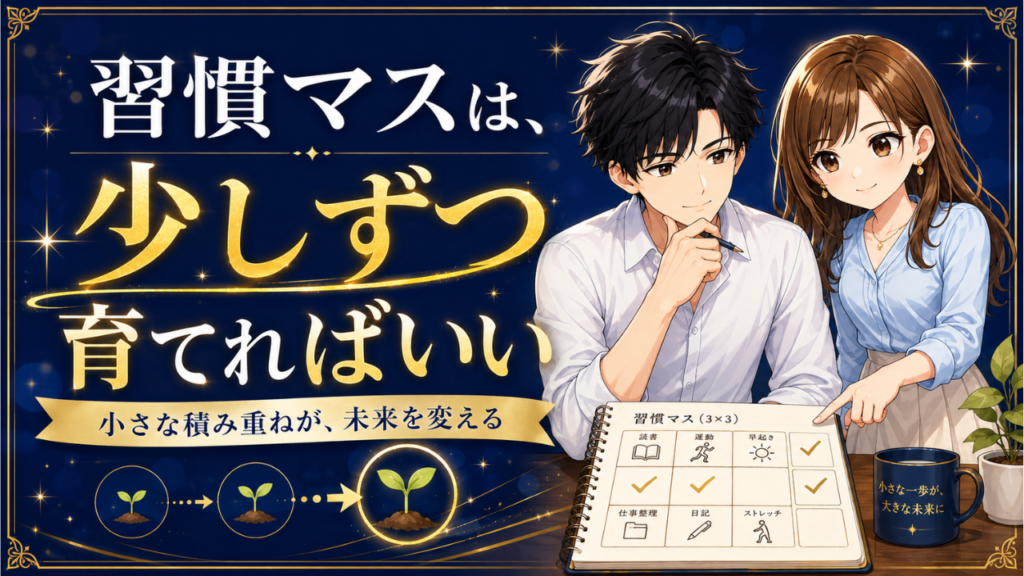 習慣マスは、少しずつ育てればいい
