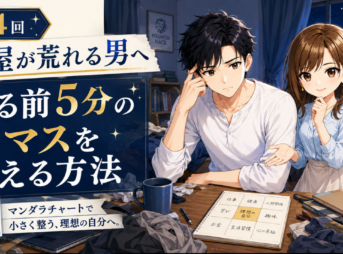 部屋が荒れる男 マンダラチャート