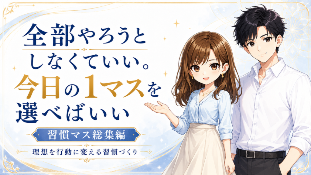 全部やろうとしなくていい。今日の1マスを選べばいい