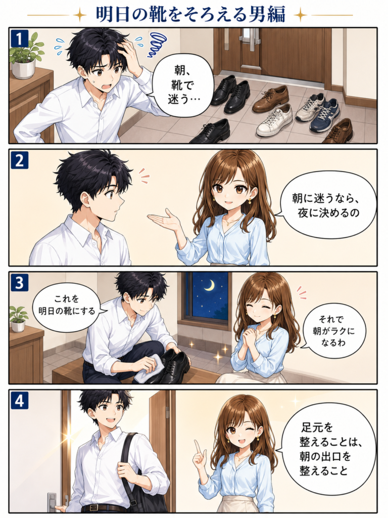 明日の靴をそろえる男編