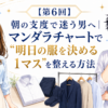 朝の支度で迷う男 マンダラチャート