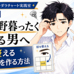 眉で野暮ったく見える男