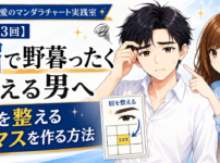 眉で野暮ったく見える男