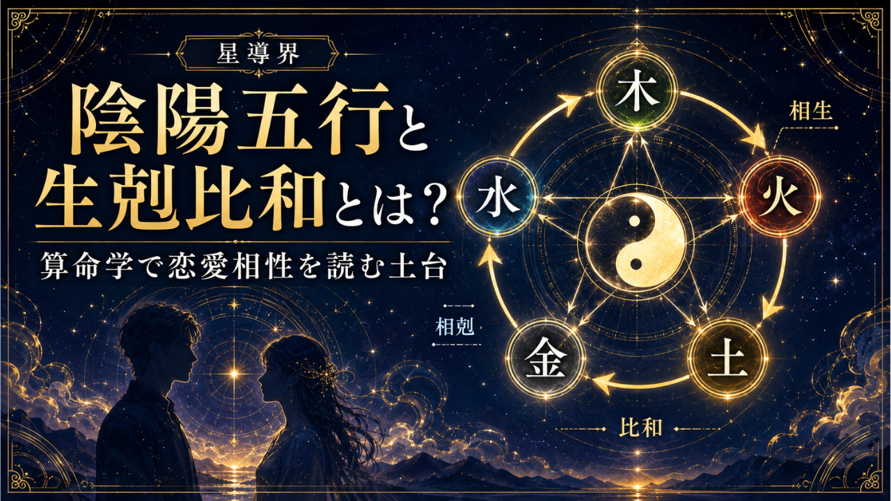 陰陽五行と生剋比和とは？ 算命学で恋愛相性を読む土台
